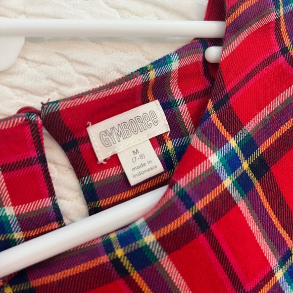 Gymboree, Girls’ Red Plaid Ruffle Top, Size Med (7-8) - Picture 4 of 6